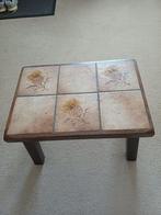 Zwaar eiken bijzettafeltje, hxbxd 32x50x33cm, Antiek en Kunst, Ophalen