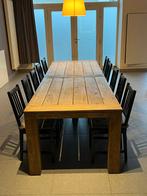 Belle table de ferme en chêne de campagne 300 cm x 100 cm, Landelijk rustiek, Comme neuf, Enlèvement, 50 à 100 cm