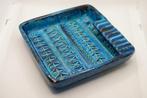 vintage Bitossi vierkante asbak Rimini blue, Antiek en Kunst, Ophalen of Verzenden