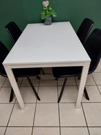 ikea witte keukentafel 125 op 75 cm, Ophalen, Overige materialen, Gebruikt, 100 tot 150 cm