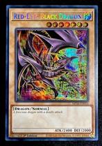 Yugioh - Red-eyes Black Dragon - Quarter Century Rare - Mint, Hobby en Vrije tijd, Ophalen of Verzenden, Nieuw, Losse kaart, Foil