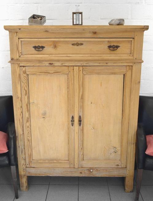Oud buffet "Bonheur du Jour” in massief grenenhout, Huis en Inrichting, Kasten | Buffetkasten, Gebruikt, Grenenhout, Ophalen of Verzenden