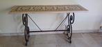 Très belle console marbre/fer forgé, Neuf, Enlèvement, 75 cm ou plus, 60 cm ou plus