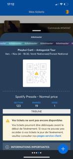 Concert de Playboi Carti à Bxl (Forest) le 24/11/23, Tickets & Billets, Deux personnes, Novembre