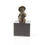 brons beeld , lief meisje, Antiek en Kunst, Ophalen of Verzenden