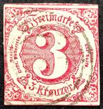 Duitse staten: Thurn und Taxis 1862, Postzegels en Munten, Ophalen of Verzenden, Overige periodes, Gestempeld