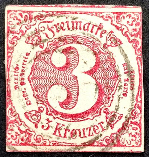 Duitse staten: Thurn und Taxis 1862, Postzegels en Munten, Postzegels | Europa | Duitsland, Gestempeld, Overige periodes, Ophalen of Verzenden