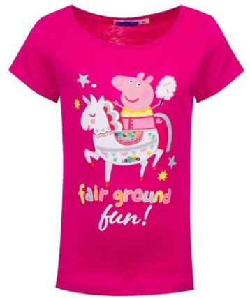 Peppa Pig Unicorn T-shirt Fuchsia Maat 98 - 104 - 110 - 116