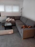 HOEKSALON GRIJS ZWART, Huis en Inrichting, Zetels | Zetels, Ophalen, Zo goed als nieuw