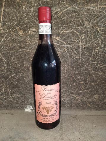 5 bouteilles de Pineau Des Charentes rosé, Enlèvement, Rosé