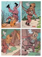 Le trésor de Rackam le Rouge  -  Plaque émaillée Tintin, Ophalen, Zo goed als nieuw