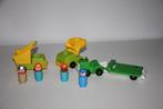 Vintage fisher price little people werkmannen werkvoertuigen, Kinderen en Baby's, Speelgoed | Fisher-Price, Verzenden, Gebruikt