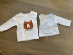 2 shirts lange mouw 50/56, Enfants & Bébés, Vêtements de bébé | Taille 50, Enlèvement ou Envoi, Comme neuf