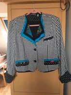 Vintage dames jasje wt/zwart met zijden afwerking, Kleding | Dames, Maat 42/44 (L), Ophalen of Verzenden, Zo goed als nieuw, Vintage