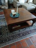 eiken salontafel uitklapbaar,1.10mX1.10m,flappen 25 cm breed, Ophalen