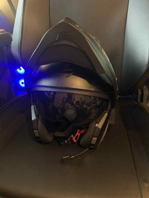 SCORPION ADX-2 Solid Mat Parel Zwart met intercom en extra's, Motoren, Kleding | Motorhelmen, Dames, Heren, Integraalhelm, XL