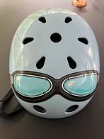 Fietshelm kind Kiddimoto - blue goggle small -70%, Ophalen of Verzenden, Zo goed als nieuw