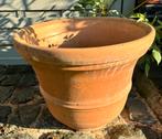 Terracotta bloempotten, Tuin en Terras, Ophalen, 40 cm of meer, Rond, Zo goed als nieuw