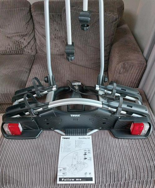 Fietsendrager thule euroway g2 921, kantelbaar, Auto diversen, Fietsendragers, Zo goed als nieuw, Trekhaakdrager, Ophalen