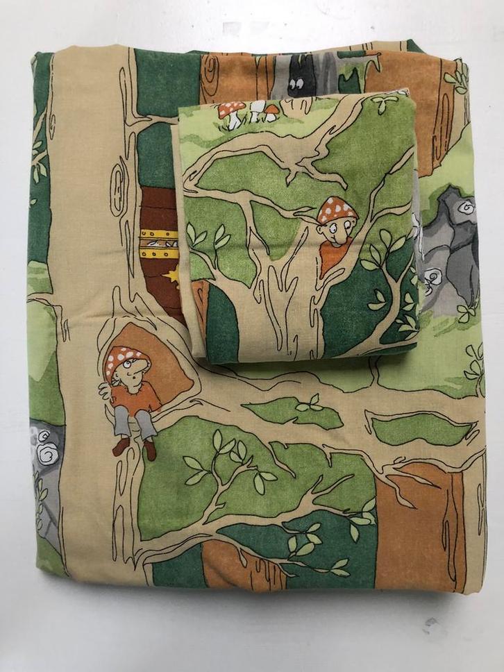 IKEA dekbedovertrek eenpersoons + sloop, Kinderen en Baby's, Kinderkamer | Beddengoed, Gebruikt, Dekbedovertrek, Groen, Jongetje of Meisje