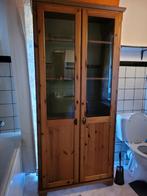 2 deurs vitrinekast grenenhout H191,5xB86cmxD32,5cm, Huis en Inrichting, Ophalen, Gebruikt, Grenenhout