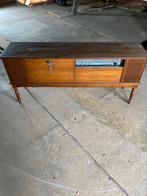Vintage kast met platenspeler, Huis en Inrichting, Ophalen, Gebruikt, 100 tot 150 cm, Vintage