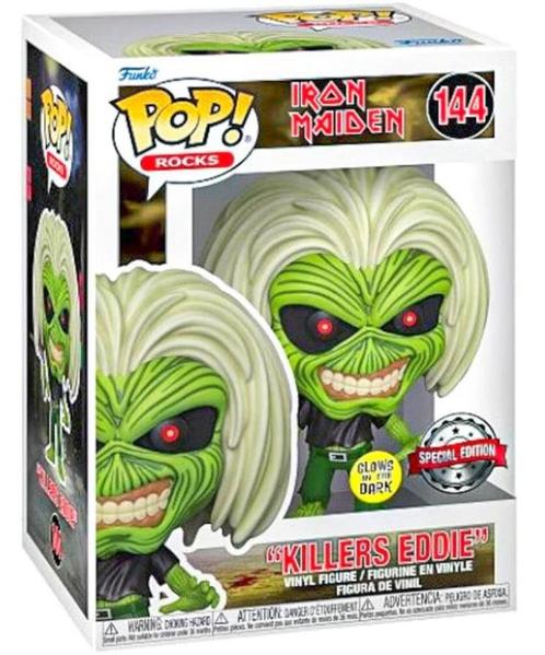 Funko POP Iron Maiden "Killers Eddie" (144) Glows..., Verzamelen, Poppetjes en Figuurtjes, Nieuw, Ophalen of Verzenden