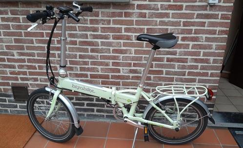 Bizobike 'glow in the dark' elektrische vouwfiets, Fietsen en Brommers, Elektrische fietsen, Gebruikt, Overige merken, 30 tot 50 km per accu
