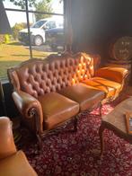 Vintage lederen zetels (chesterfield look), Ophalen, Gebruikt