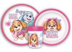 Paw Patrol Kinderservies Roze - Magnetron, Ophalen of Verzenden, Nieuw