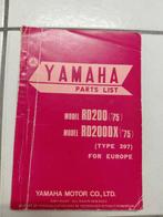 Liste des pièces Yamaha RD 200, Enlèvement ou Envoi
