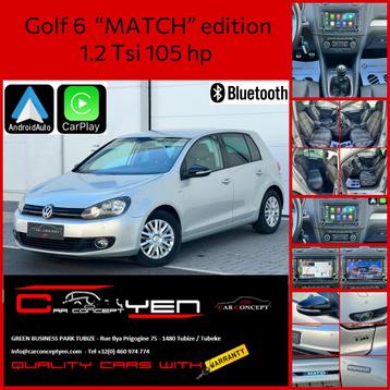 VW Golf 6*Edition MATCH*1.2 Tsi*6 Vit*CarPlay*Bluetooth*TOP* beschikbaar voor biedingen