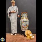 Grote XXL vintage chinese vloer vaas (H93cm Kanton porselein, Ophalen of Verzenden
