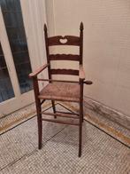 Ancienne chaise haute barre amovible assise cannage exc.état, Enlèvement, Utilisé