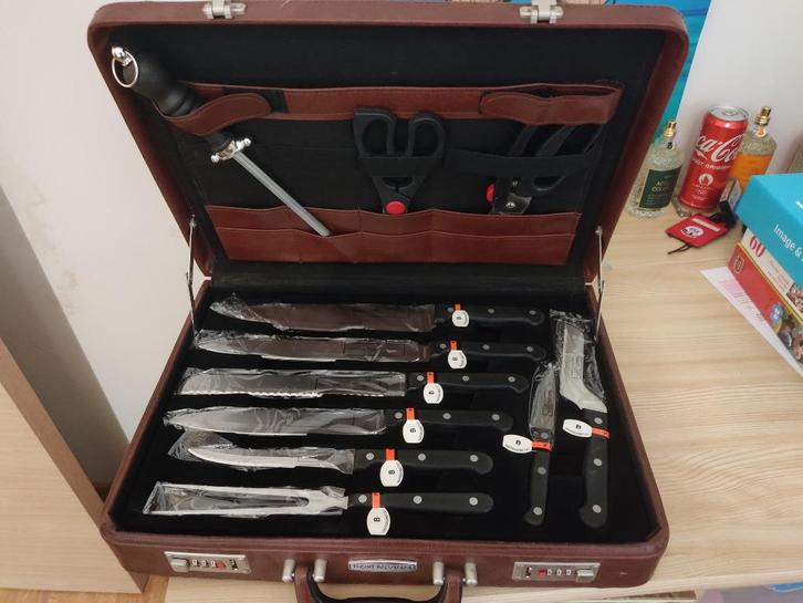 Rosenbaum Solingen keukenmessenkoffer, Huis en Inrichting, Keuken | Keukenbenodigdheden, Nieuw, Ophalen of Verzenden