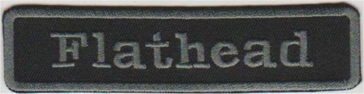 Harley Davidson Flathead stoffen opstrijk patch embleem #2, Motoren, Accessoires | Overige, Nieuw, Verzenden