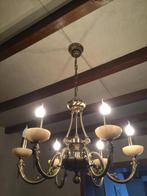 2 antieke vergulde luchters, Huis en Inrichting, Lampen | Kroonluchters, Ophalen, Gebruikt