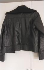 bruin lederen vestje Mango, Kleding | Dames, Mango, Ophalen, Zo goed als nieuw, Bruin