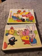 Retro puzzels Calimero, 2 stuks 20 stukken elk, Kinderen en Baby's, Speelgoed | Kinderpuzzels, 2 tot 4 jaar, Gebruikt, 10 tot 50 stukjes