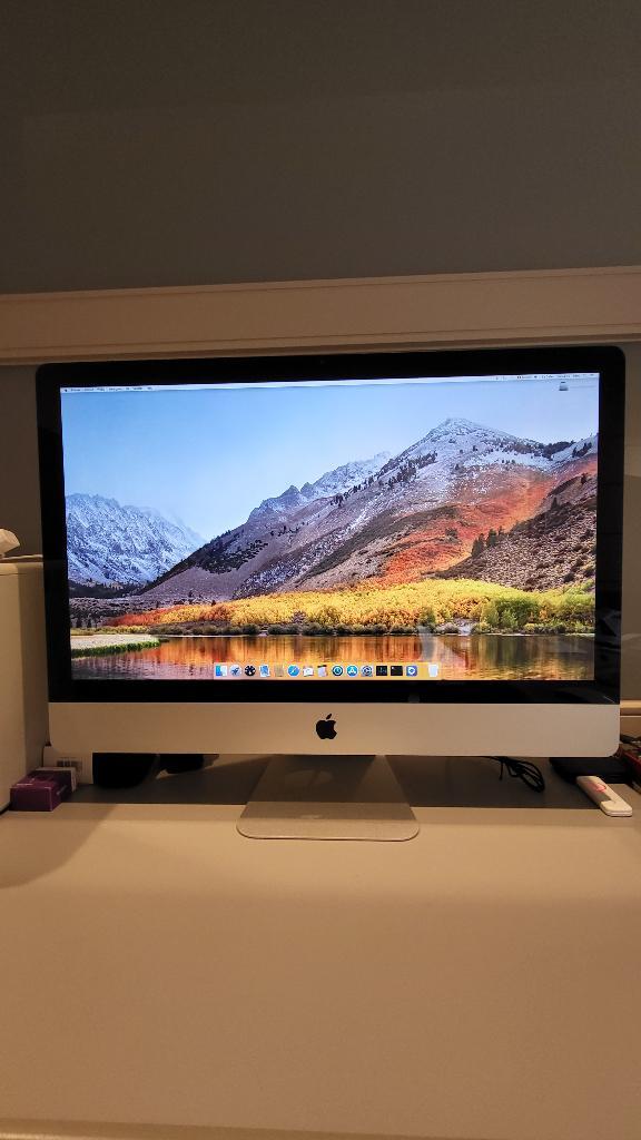 Apple iMac 27" - 8GB Ram - 2TB schijf - MaxOS high Sierra, Computers en Software, Apple Desktops, Gebruikt, iMac, HDD, 2 tot 3 Ghz