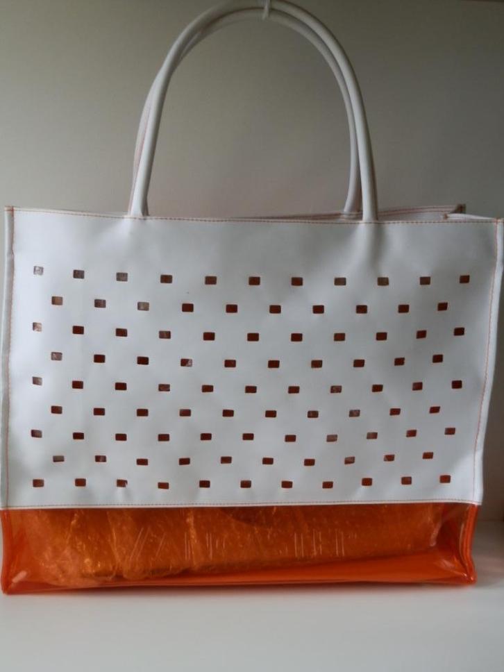 Lancaster shoppertas. Strandtas. Sac cabas., Handtassen en Accessoires, Tassen | Damestassen, Zo goed als nieuw, Overige typen