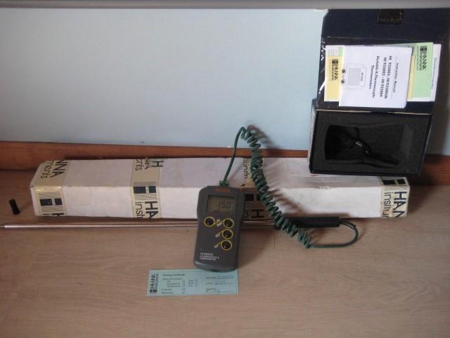 Hanna HI935005 digitale temperatuurmeter RVS Probe van 60 Cm, Doe-het-zelf en Bouw, Meetapparatuur, Nieuw, Temperatuur, Ophalen of Verzenden