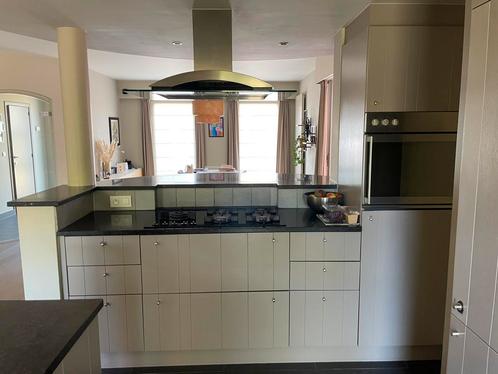 3 delige eiken keuken inclusief toestellen, Huis en Inrichting, Keuken | Complete keukens, Gebruikt, Graniet of Steen, Hoogglans of Gelakt