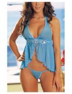 nuisette bleue, ANDERE, Envoi, Bleu, Vêtements de nuit