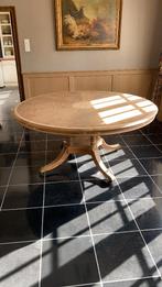 Ronde Tafel in wortelnotenhout, Ophalen, 100 tot 150 cm, 150 tot 200 cm, Rond