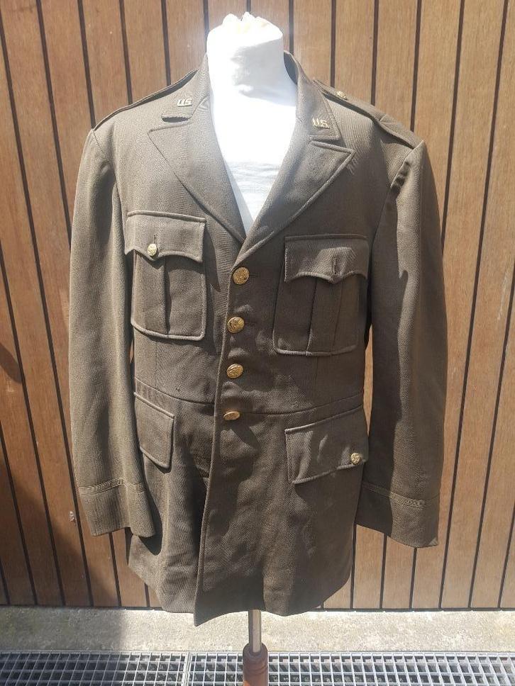 WWII veste chocolat U.S. pour officier, Collections, Objets militaires | Seconde Guerre mondiale, Autres, Envoi