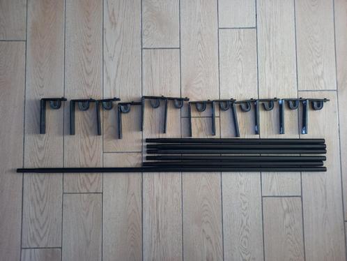 Lot de 5 tringles de rideaux Racka et de10 supports Betydlig, Huis en Inrichting, Stoffering | Gordijnen en Lamellen, Zo goed als nieuw