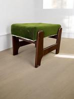 vintage groen opstapkrukje / poefje / keukentrapje, Ophalen of Verzenden