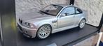 BMW M3 (E46) CSL grise 1:18ème, Ophalen of Verzenden, Nieuw, Auto, Solido
