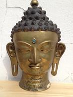 Vintage Brass Buddha Kop, Antiek en Kunst, Antiek | Brons en Koper, Ophalen of Verzenden, Brons